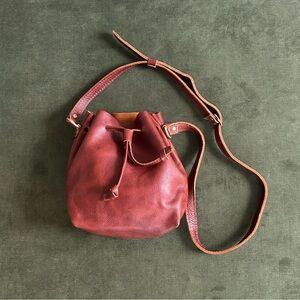 Portland Leather Bucket Bag